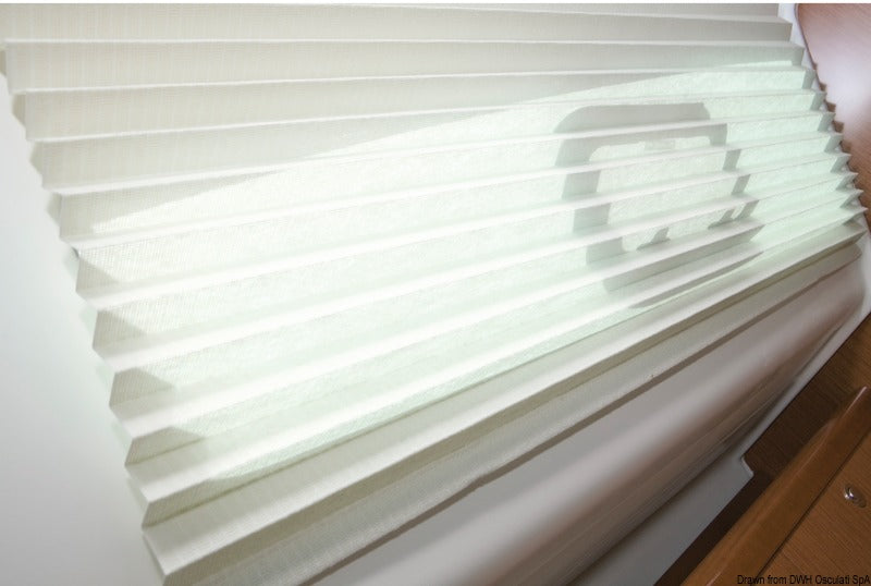 Dometic Oceanair Skysol Pleatedshade plisségardin, 508 × 305 mm, hvid
