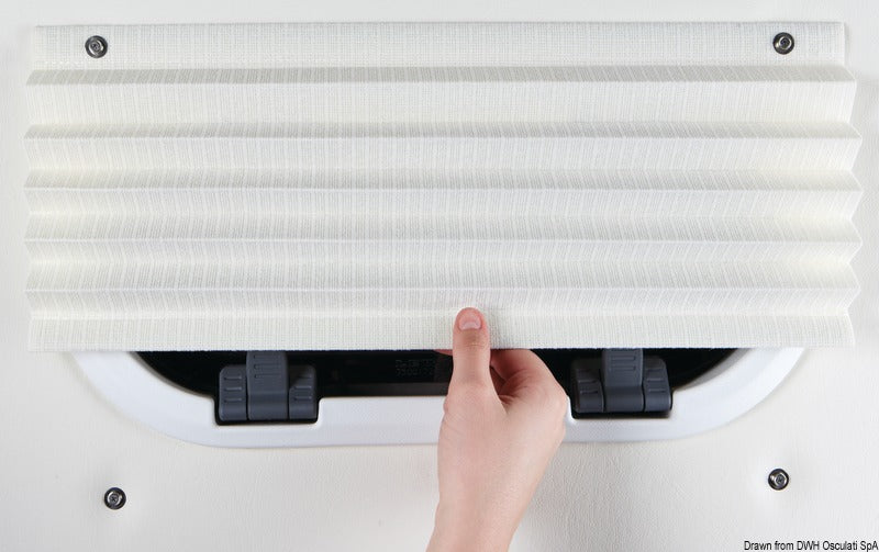 Dometic Oceanair SkySol Pleatedshade plisségardin 381 x 305 mm, hvid