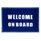 Måtte blå "Welcome On Board" 40 x 60 cm