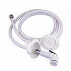 Bruserhoved med slange hvid 2,5 m 1/2" N0170251
