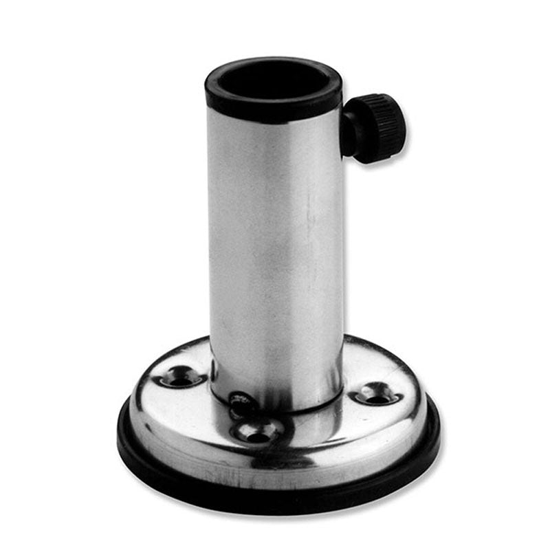Flagfod rustfri lige base Ø60 mm hul Ø22 mm N2100140