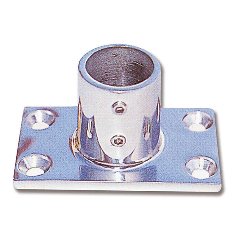 Flagfod rustfri 90° hul Ø22 mm base 75 x 45 mm N4222056