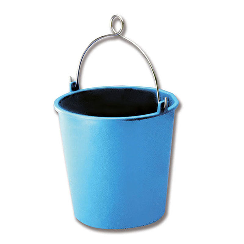Pøs plast blå 6 L med rustfrit stålhåndtag Ø230x230 mm