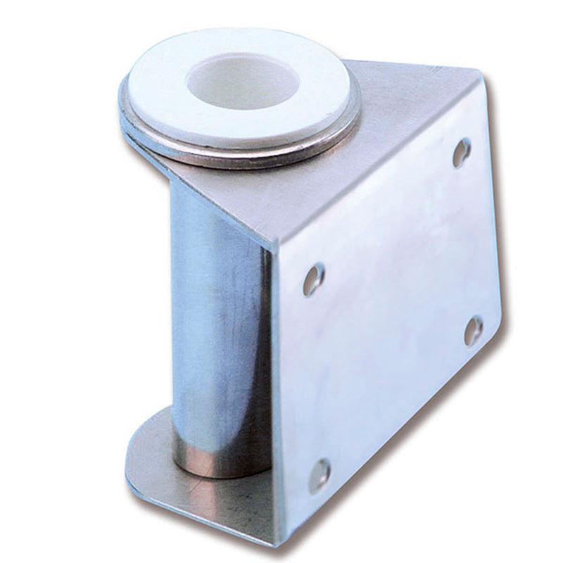 Bøsning rustfri lodret 90° til landgang 100 x 100 mm