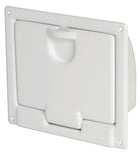Opbevaringsrum til skotmontering i hvid blank ABS, 220 × 195 × 70 mm