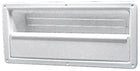 Seitentasche aus weißem ABS mit fester Front, 540 × 244 × 120 mm