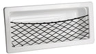 Side storage pocket in white ABS with elastic net, 540 × 244 × 120 mm