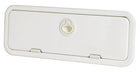 Storage compartment in polished ABS 470 × 180 mm with lock, depth 110 mm
