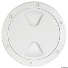Round inspection hatch with screw-on lid, white, Ø 125 mm