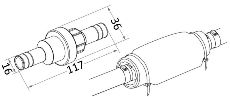 Brændstofstopventil til tankudluftning, ISO 7840-certificeret