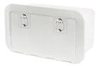 White storage box with hatch 500 × 250 mm, F-front