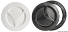 Inspektionsluke aus Polypropylen mit Bajonettverschluss, schwarz, Ø 135 mm