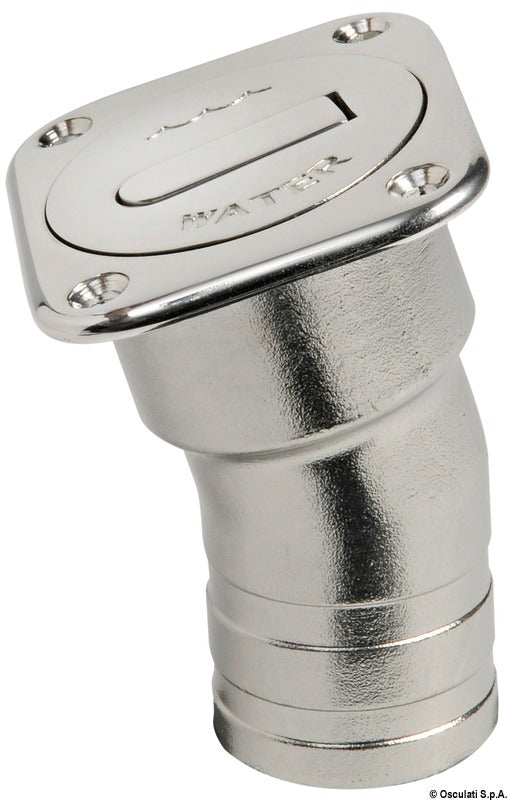 Square dækspåfyldning til vand, lang model, 38 mm