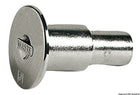 Forkromet messing dækspåfyldning, FUEL, lige, Ø 38 mm