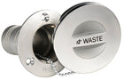 Planforsænket WASTE-dæksforskruning i spejlpoleret AISI 316, 38 mm