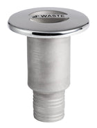 Planforsænket WASTE-dæksstuds i spejlpoleret AISI 316, Ø38 mm, flange Ø96,3 mm