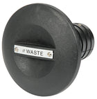 Sort nylon dæksstuds til benzin, 38 mm