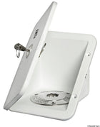 Recessed fuel filler housing with lock