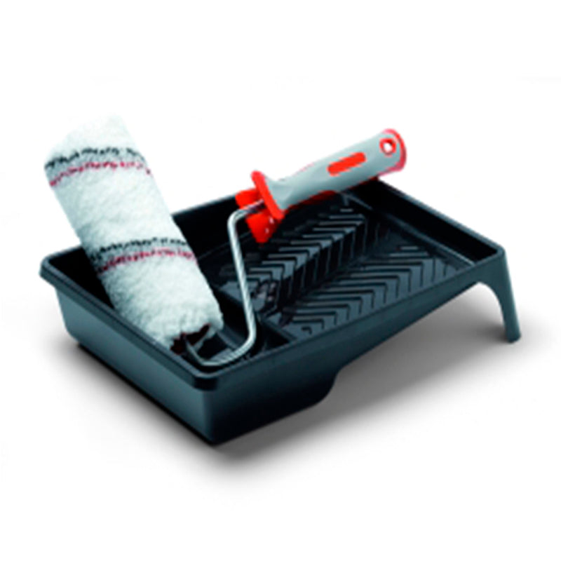 Silverline Tablett-Set, 25 cm, weicher Griff, fusselfrei, Texalon