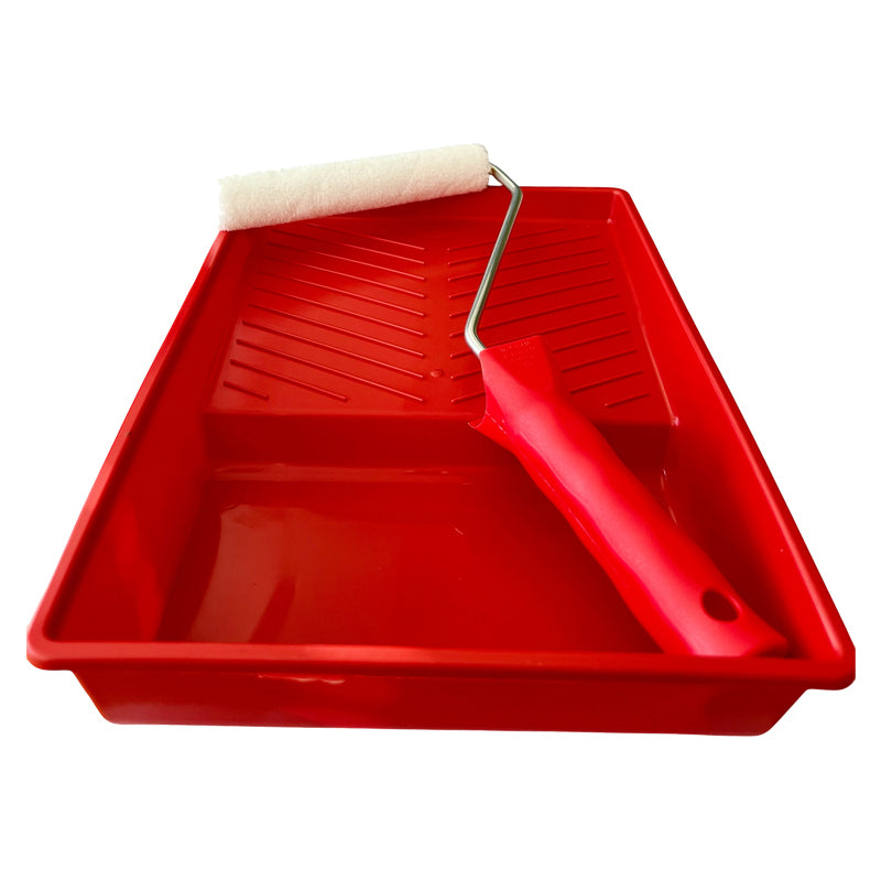 Farbwannen-Set mit 1 glatten 15 cm Farbrolle