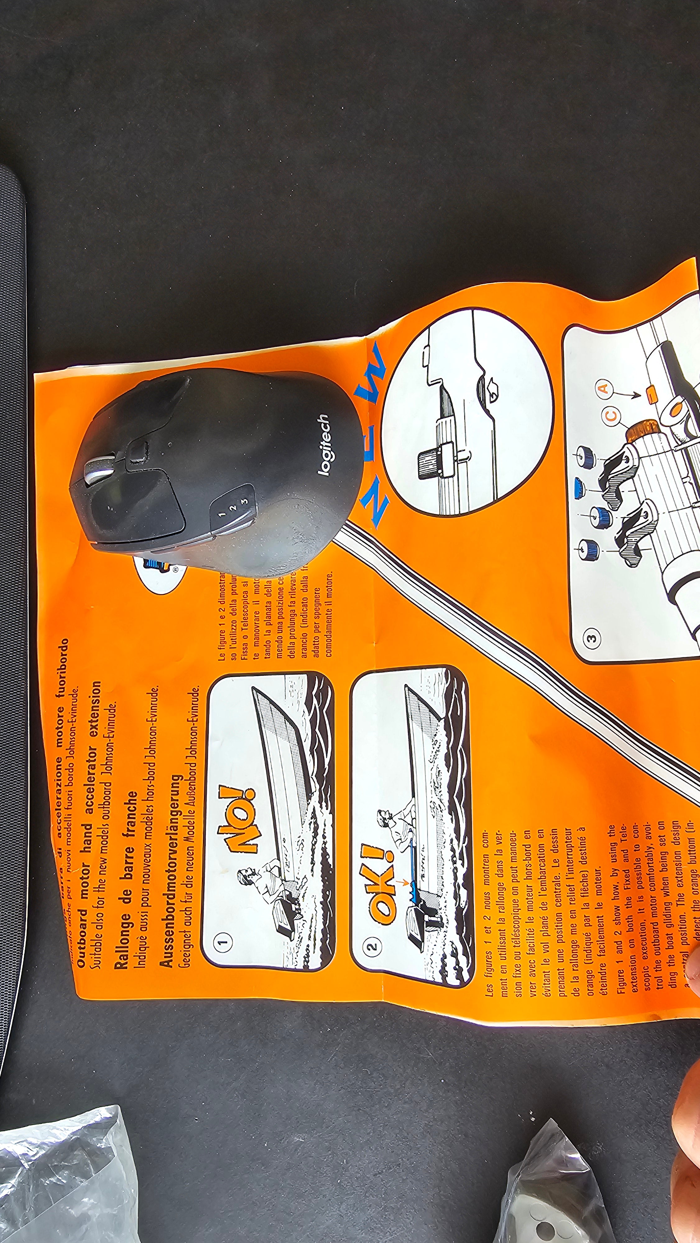 TREM forlængerhåndtag til påhængsmotor – 70 cm aluminium