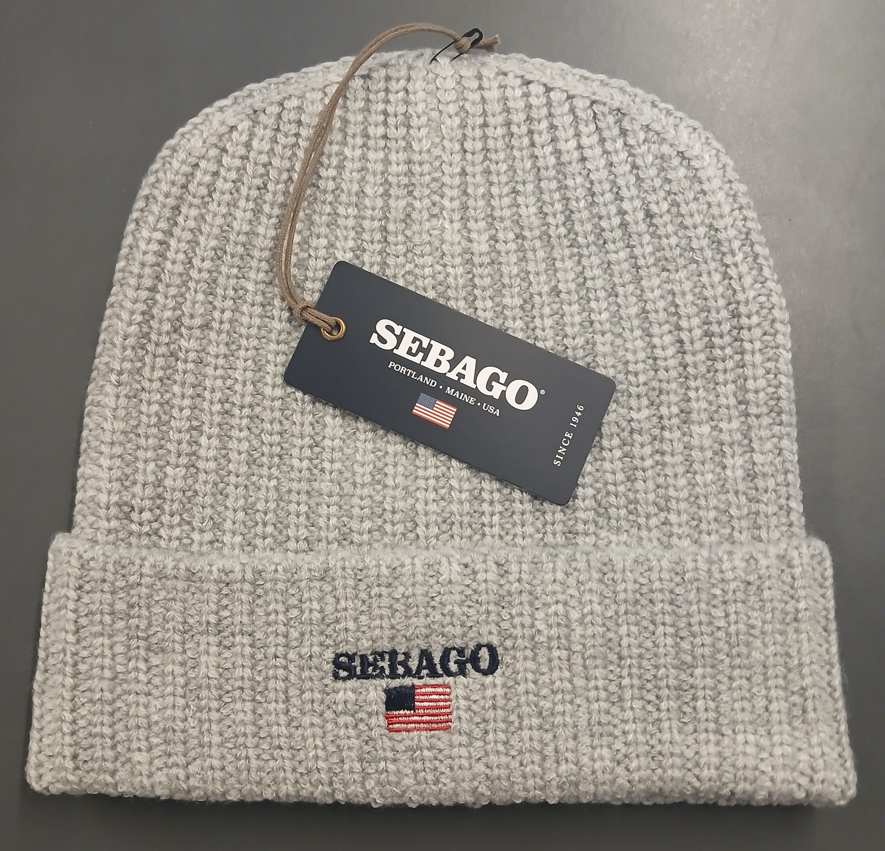 Sebago Draft Ribbed Beanie Strikhue Dame / Herre - Grey Melange - One-size