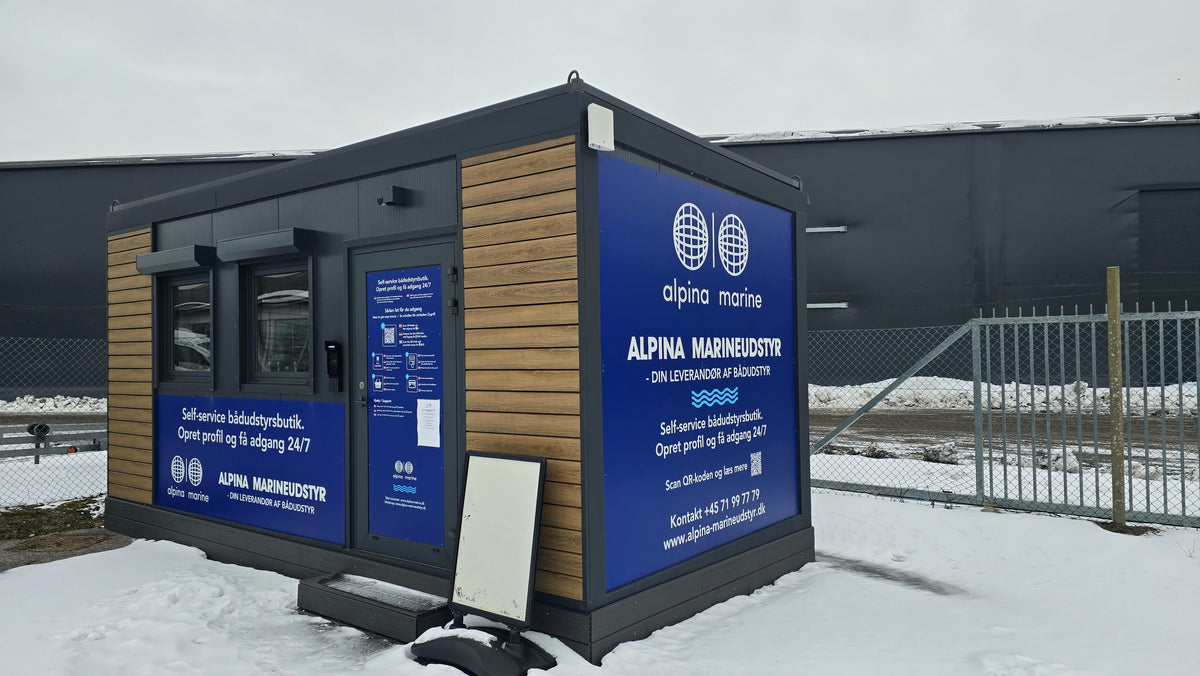 Alpina Marineudstyr self-service store in Næstved