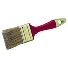 Flat brush with red plastic handle 50 mm