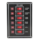Alu Contact panel 6 cont. vertically