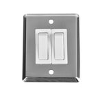 Wall switch with 2 switches rf 51 x 64 mm