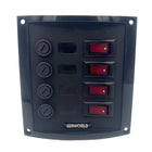 El-panel med 4 udtag max 37A 114 x 127 mm