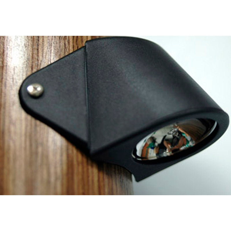 Mastleuchte schwarz 20W Halogenlampe