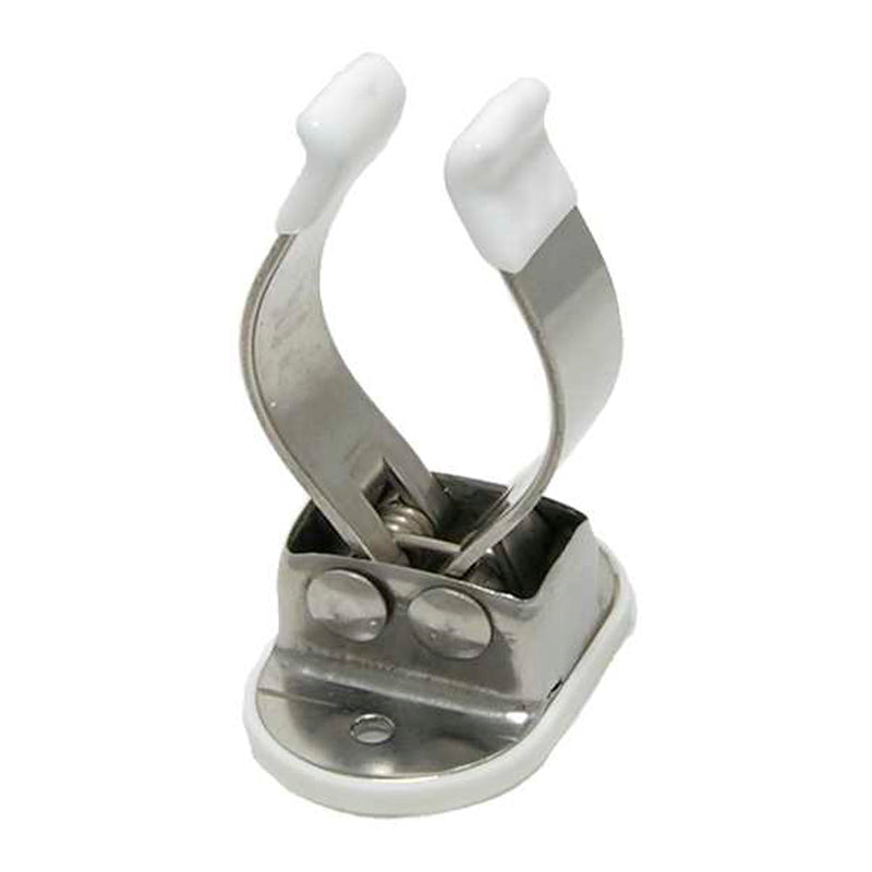 Bådshageholder rustfri klemme m/nylonspids 30-35 mm