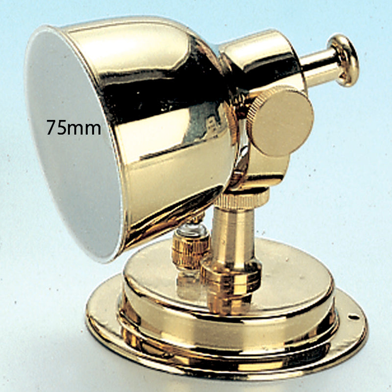 Deckenleuchte Messing lackiert BA15D 15W 75 mm