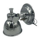 Skotlampe halogen 10W Ø75 mm forkromet messing 12V