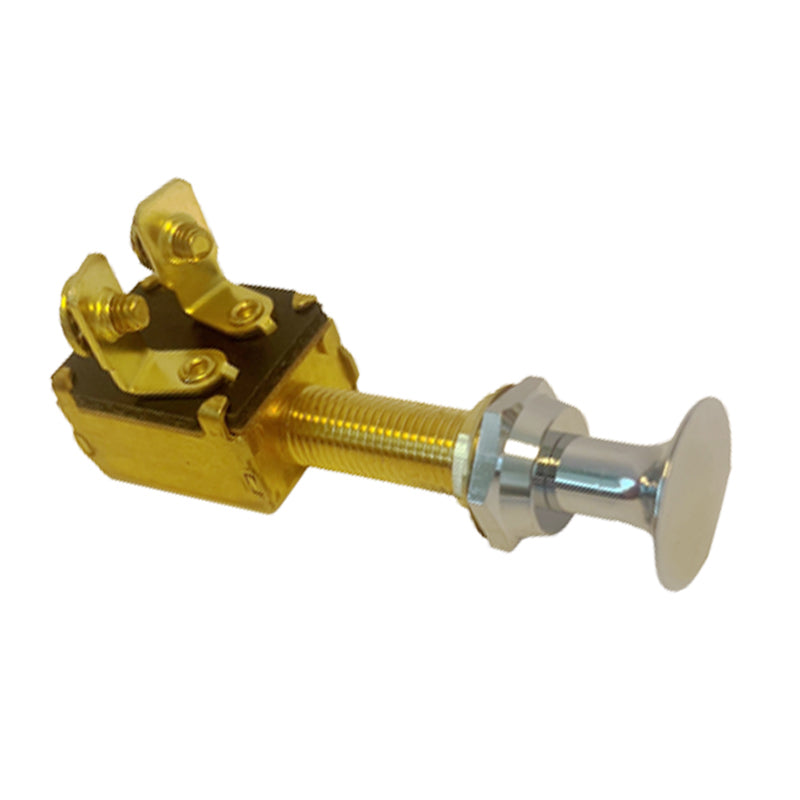 Zug-/Druckschalter mit Chromoberteil Ein/Aus