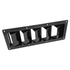 Kiemenventil schwarzer Kunststoff mit 5 Löchern 305 x 83 mm