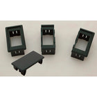 Endplatte für Knopf, schwarzes Nylon