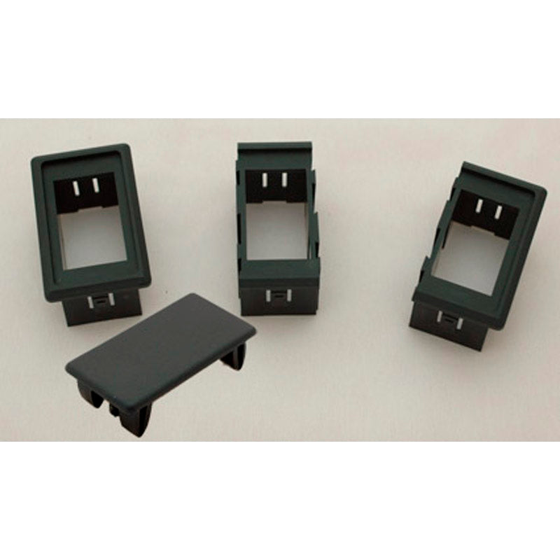 Endplatte für Knopf, schwarzes Nylon