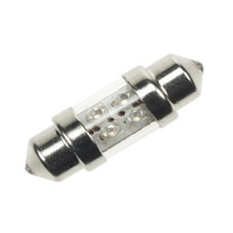 LED pinolpære 4 LED 31 mm (kort)