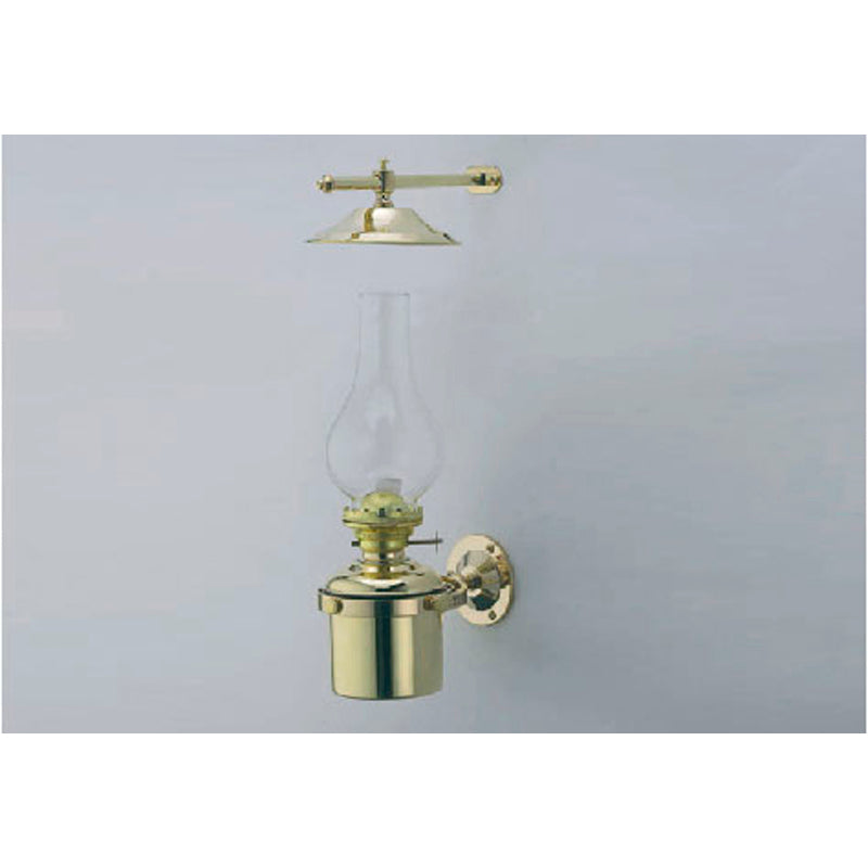 Olielampe messing til vægmontering H: 327 mm