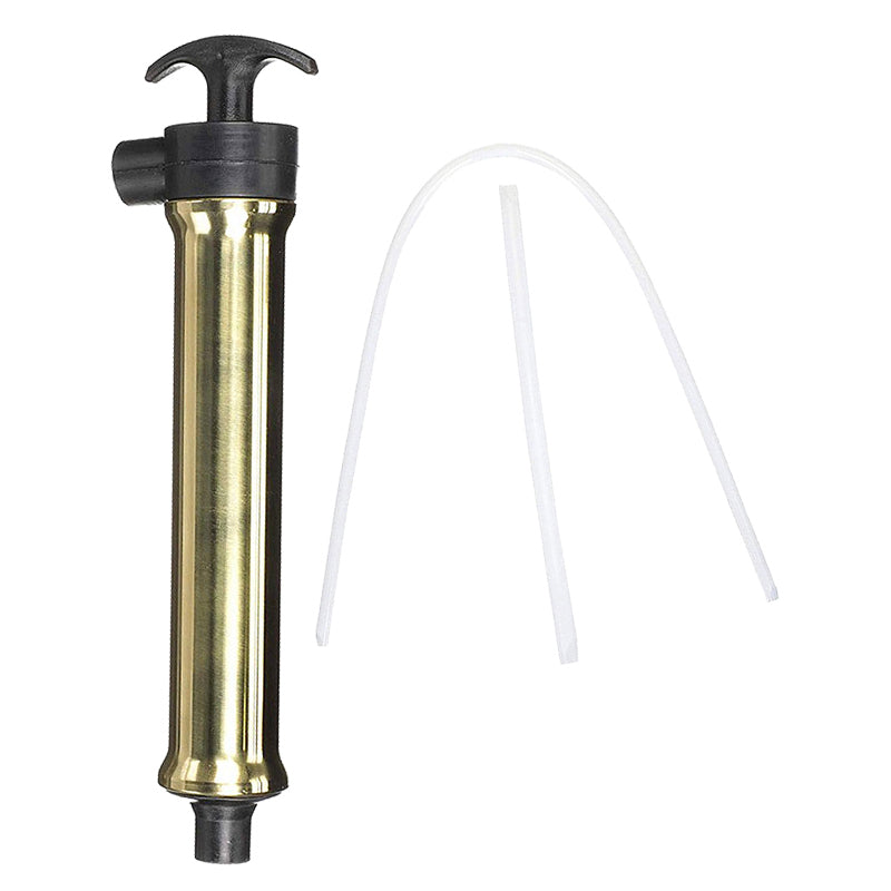 Oliesugepumpe messing manuel inkl. sugeslange H:220 D:30 mm