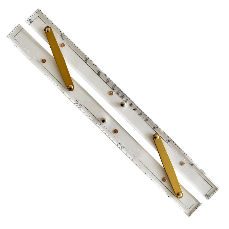 Parallel ruler clear acrylic W:67 x L:457 mm