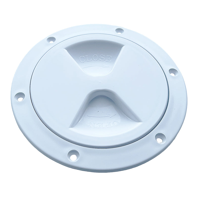 Inspection hatch plastic/polypropylene w/6 screw holes