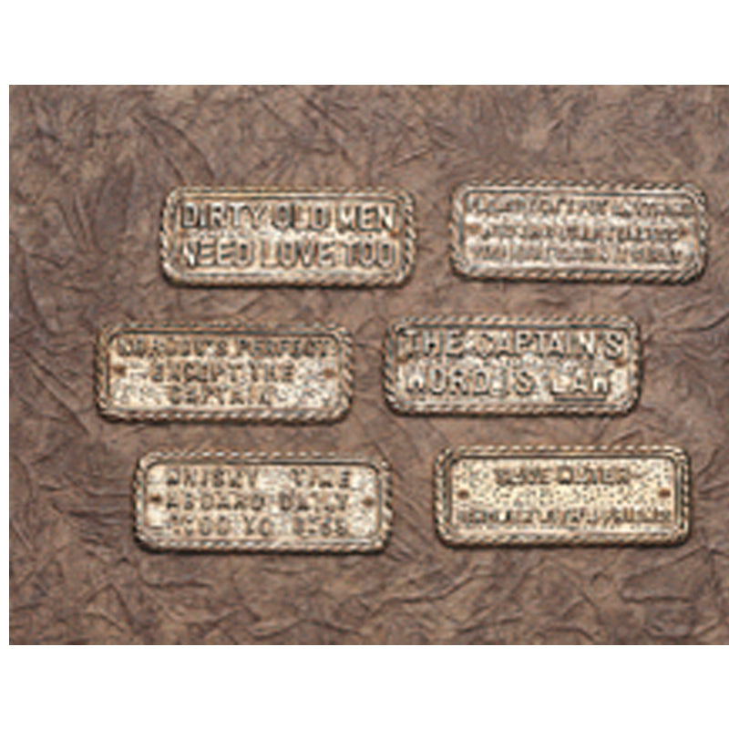 Seaworld Brass sign "Please do not put anything into this toilet"