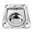 Dørkring rustfri fjederbelastet smal L44 x B38 x H10 mm