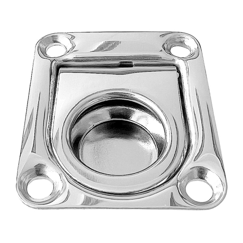 Dørkring rustfri fjederbelastet smal L44 x B38 x H10 mm