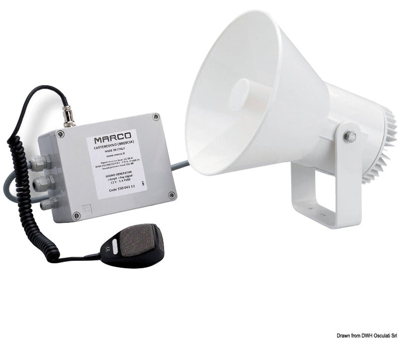 MARCO EW2-M elektronisk signalhorn med taleforstærker, 24 V