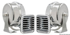Heavy-duty chrome-plated ABS dual-tone horn, 12 V