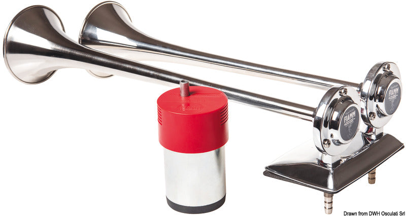 FIAMM Ponente dobbelt tryklufthorn med kompressor, 24 V
